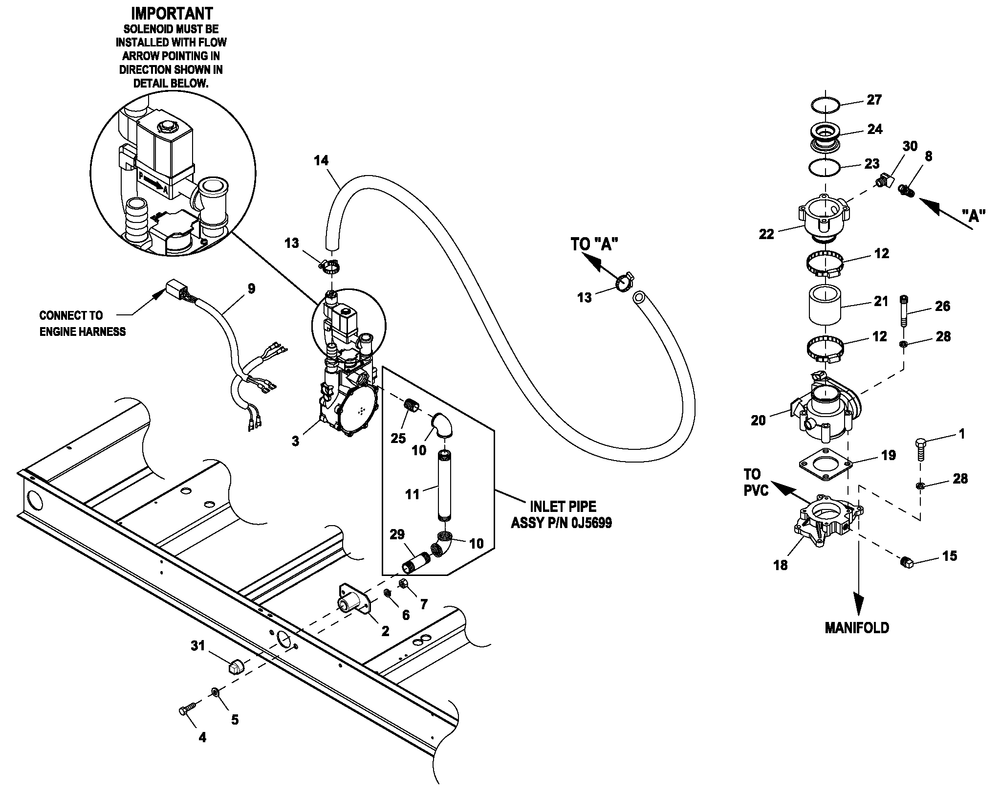 Ev Fuelsys 48kw 5.4l C2 Diagram and Parts List for HT04554GNAX (7064094)(2012) Generac Generator