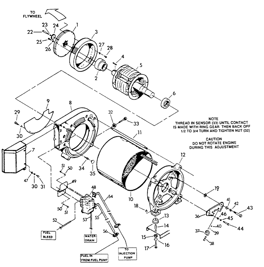 Generator (Part 1) Diagram and Parts List for 9134-2  Generac Generator