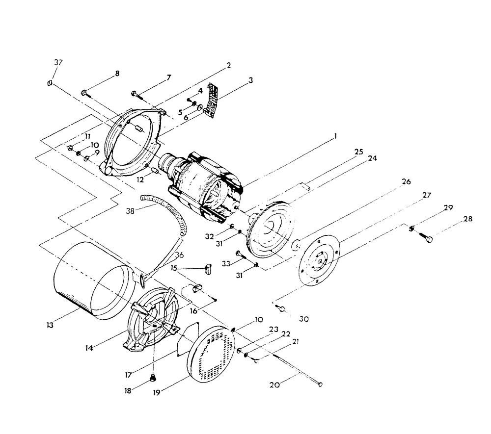 Generator (Part 2) Diagram and Parts List for 9105-5  Generac Generator