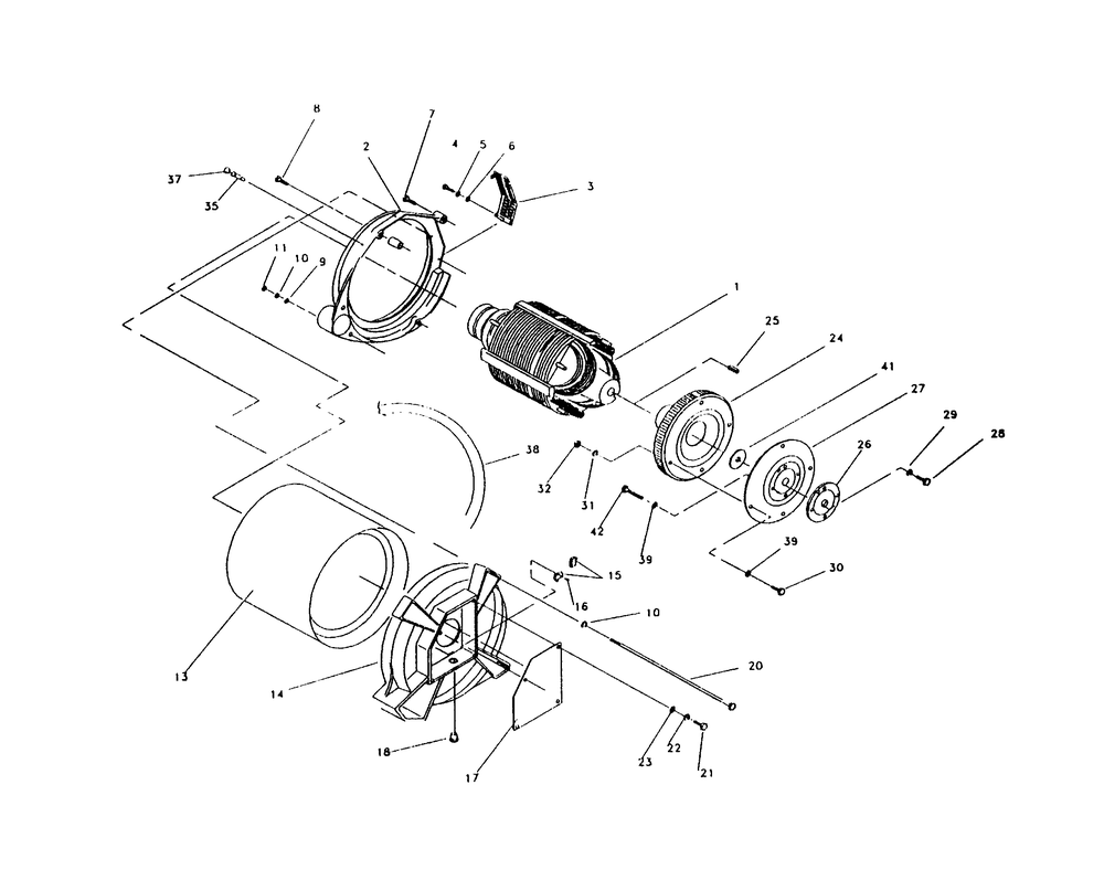 Generator Diagram and Parts List for 0589-2  Generac Generator