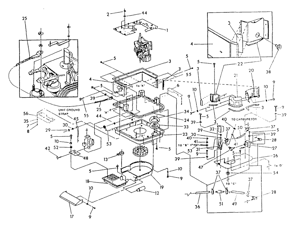 Sheet Metal Diagram and Parts List for 0802-0  Generac Generator