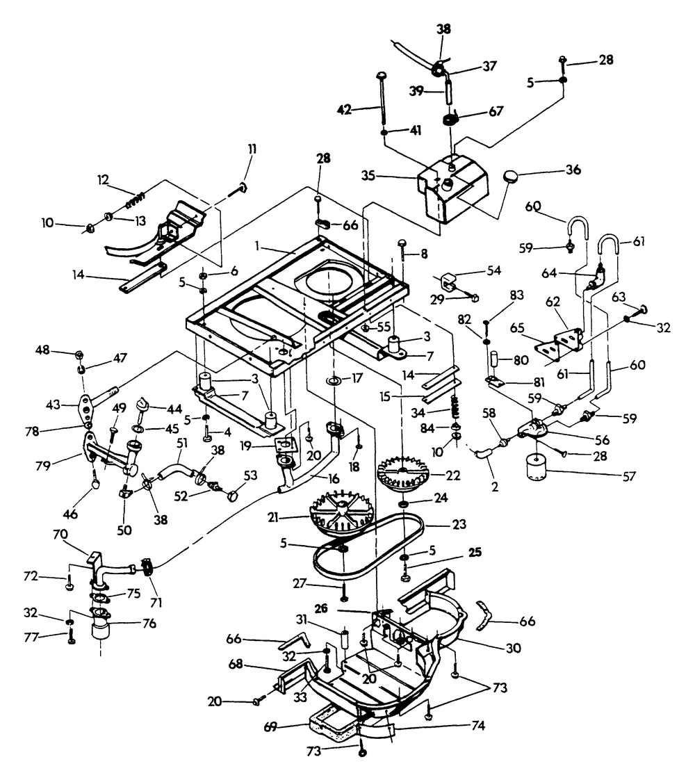 Base And Pulleys Diagram and Parts List for 9067-7  Generac Generator