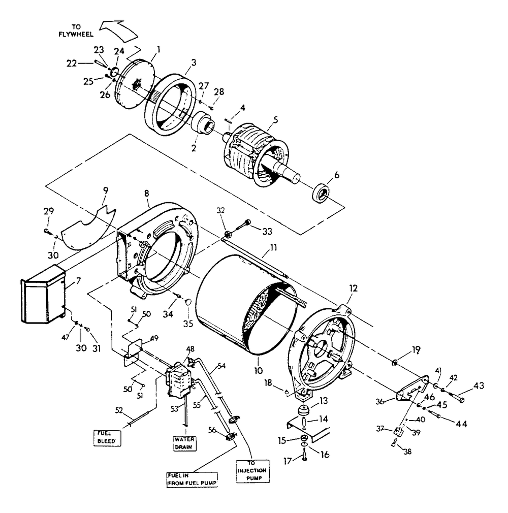 Generator Diagram and Parts List for 9134-1  Generac Generator
