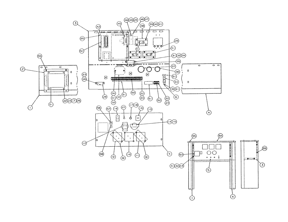 Control Console Diagram and Parts List for 9112-4  Generac Generator