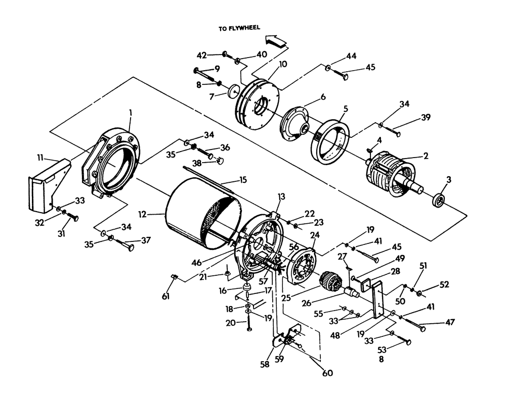 Generator Diagram and Parts List for 9575-0  Generac Generator