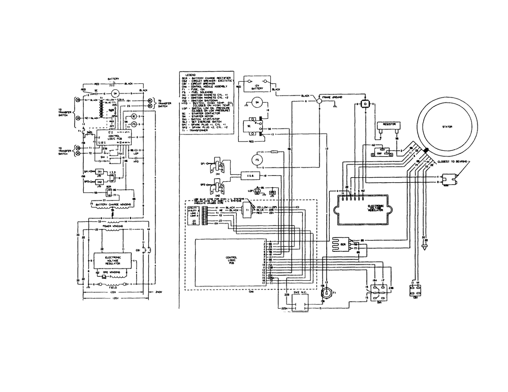 V-Twin Engine Parts (Part 1) Diagram and Parts List for 9067-5 (8kw)(Hsb)(9/23/91) Generac Generator