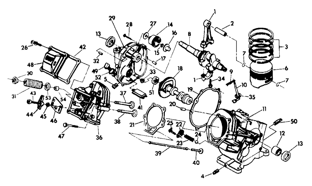 Gn-190 Engine - No. 83239 Diagram and Parts List for 3500XL (9704-0)(9704-0) Generac Generator