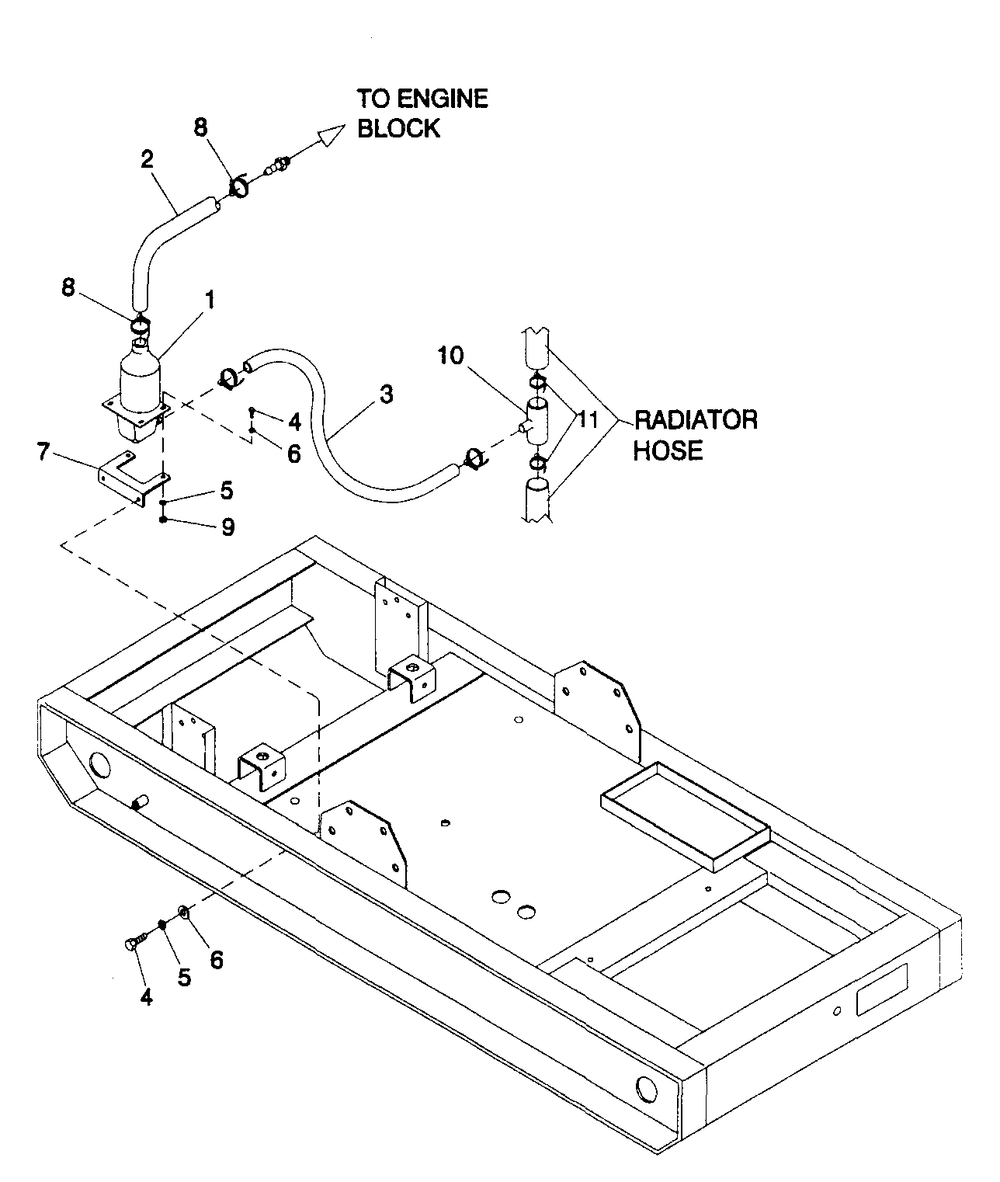 Block Heater Diagram and Parts List for 4061-0  Generac Generator