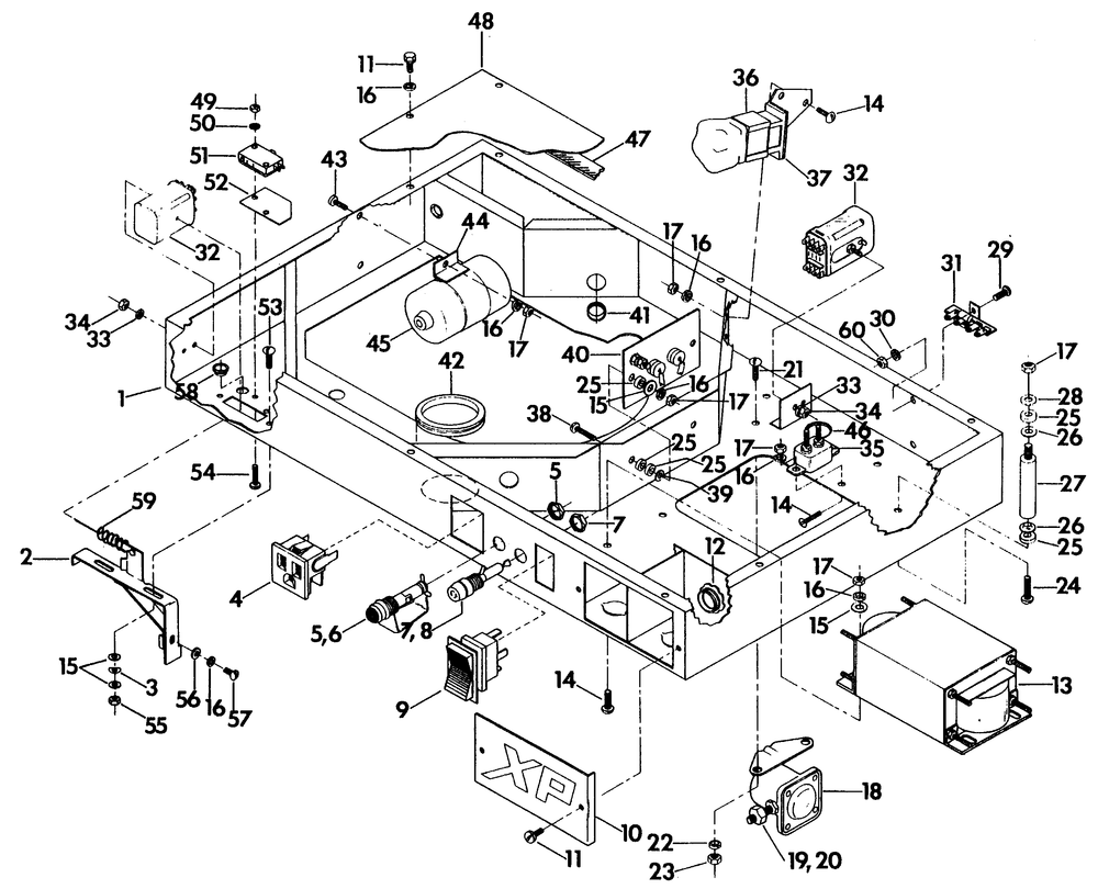 Blower Shroud Diagram and Parts List for 6120-1  Generac Generator