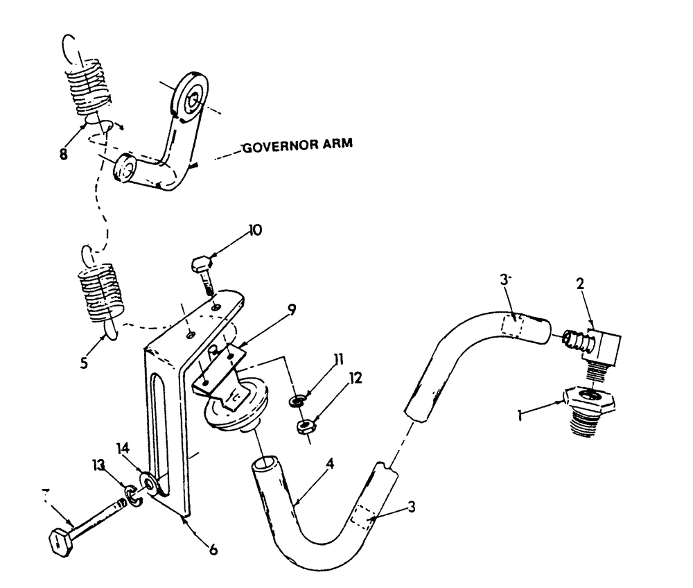 Vacuum Dash Pot Diagram and Parts List for 9303-8  Generac Generator