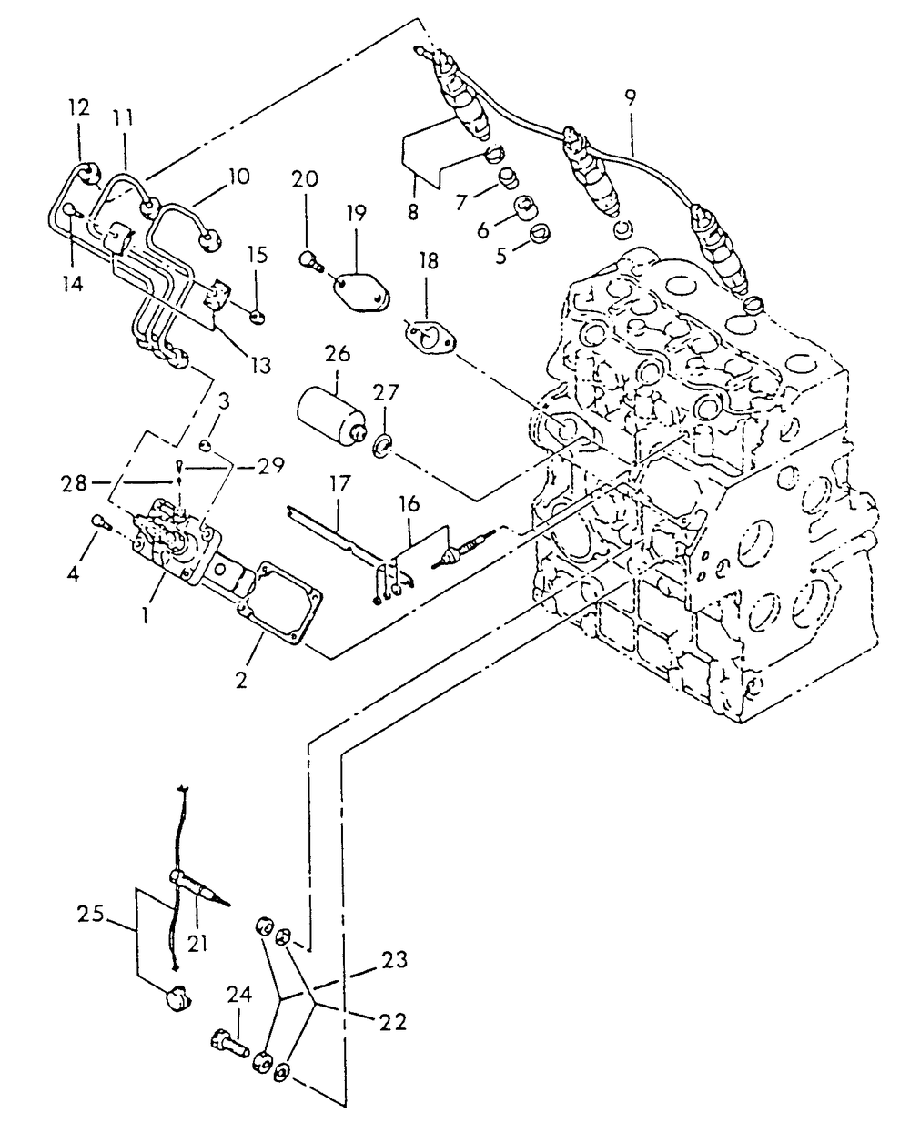 Injector Pump Diagram and Parts List for 9344-0  Generac Generator