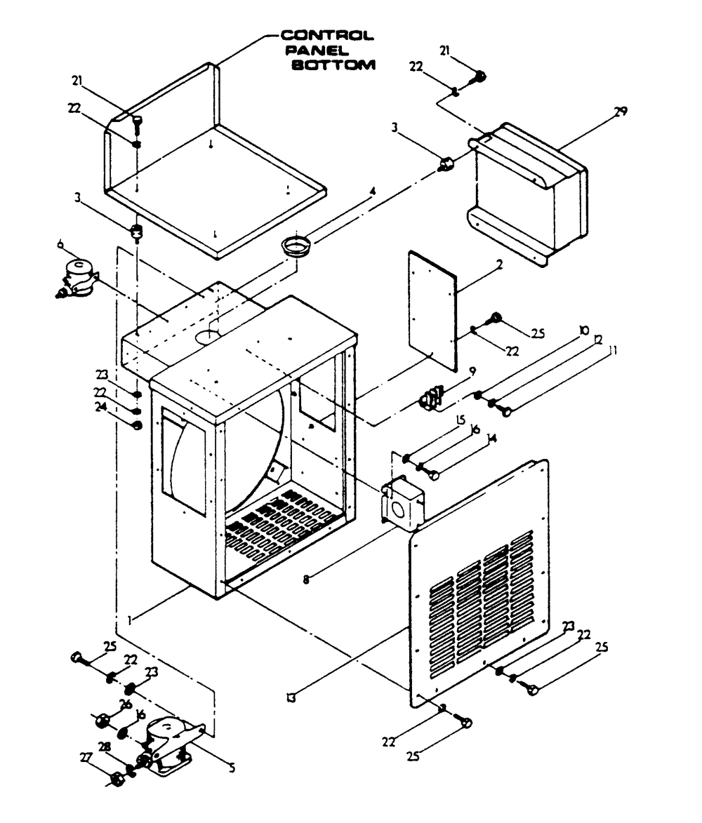 Ac Connection (Lower) Panel Diagram and Parts List for 8938-2  Generac Generator