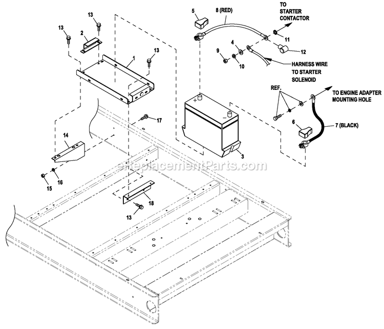 Ev Battery 27f Gear Box (2) Diagram and Parts List for HT13068JNAC (7642346)(2012) Generac Generator