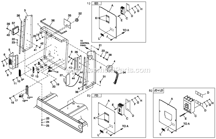 Cpl C3 H Control (1) Diagram and Parts List for QT05554KNSNA (6654325)(2011) Generac Generator