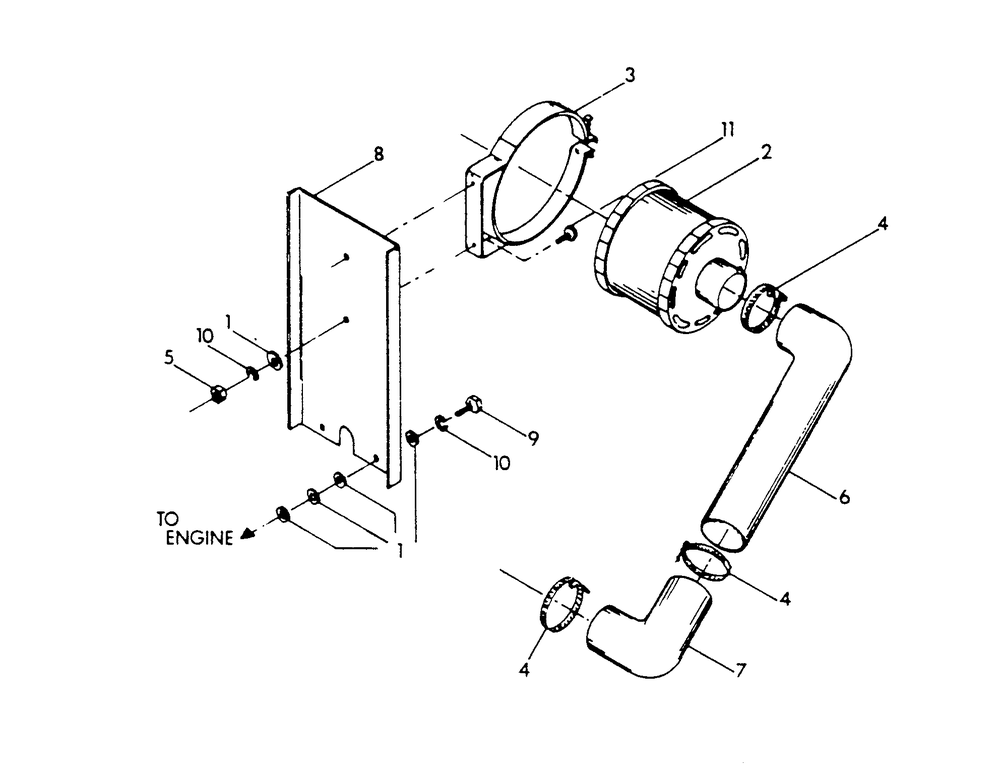 Air Cleaner Diagram and Parts List for 9177-0  Generac Generator