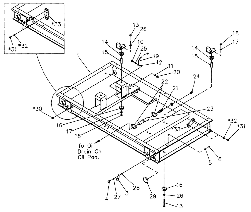 Mounting Base Diagram and Parts List for 4383-0  Generac Generator