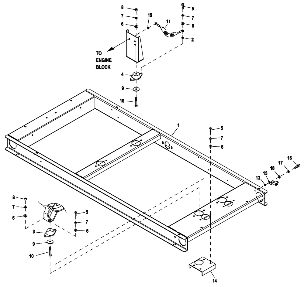 Mounting Base 1.6l Diagram and Parts List for ET03015JNSX (6939858)(2012) Generac Generator