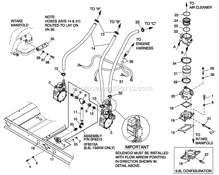 Ev Fuelsys Lpv C5 Diagram and Parts List for QT10054GVSN (4235791)(2005) Generac Generator