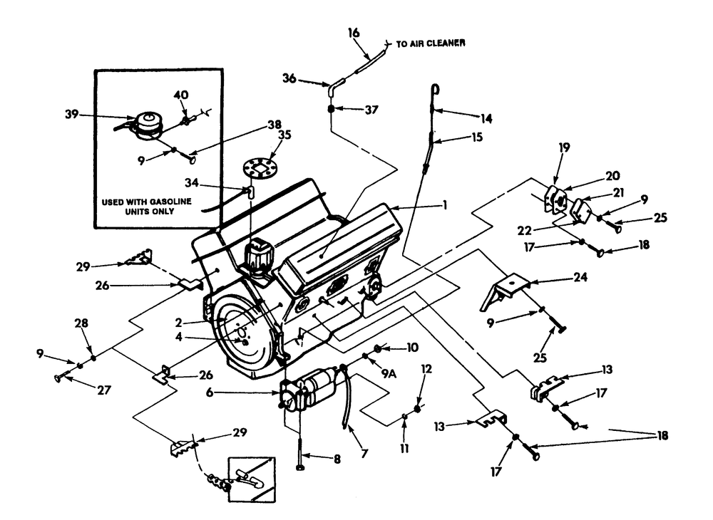 Liter Engine 5.7 (Part 1) Diagram and Parts List for 9303-7  Generac Generator