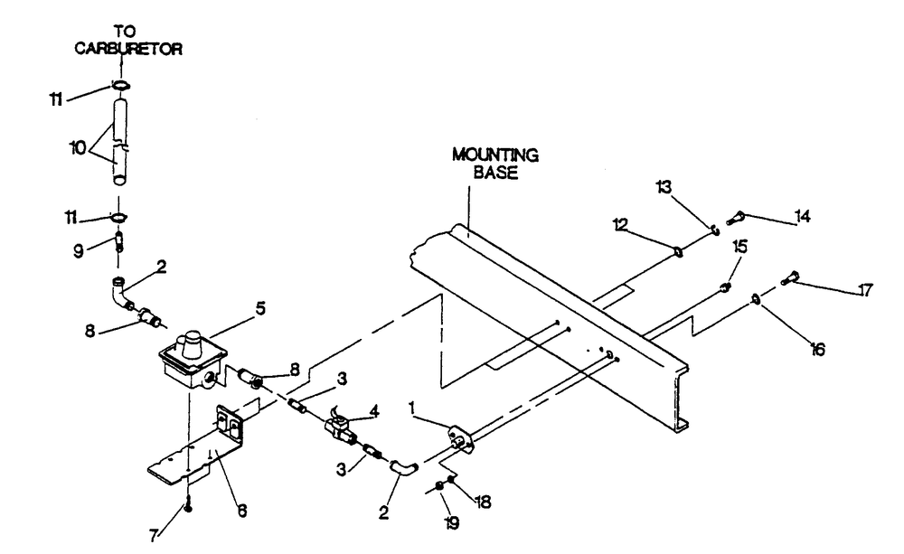 Natural Gas Regulator/Lp Gas Vapor Withdrawal System Diagram and Parts List for 9303-6  Generac Generator