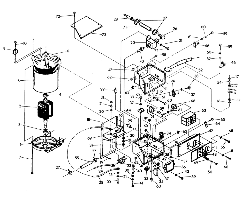 Alternator And Panel Diagram and Parts List for 9010-1  Generac Generator
