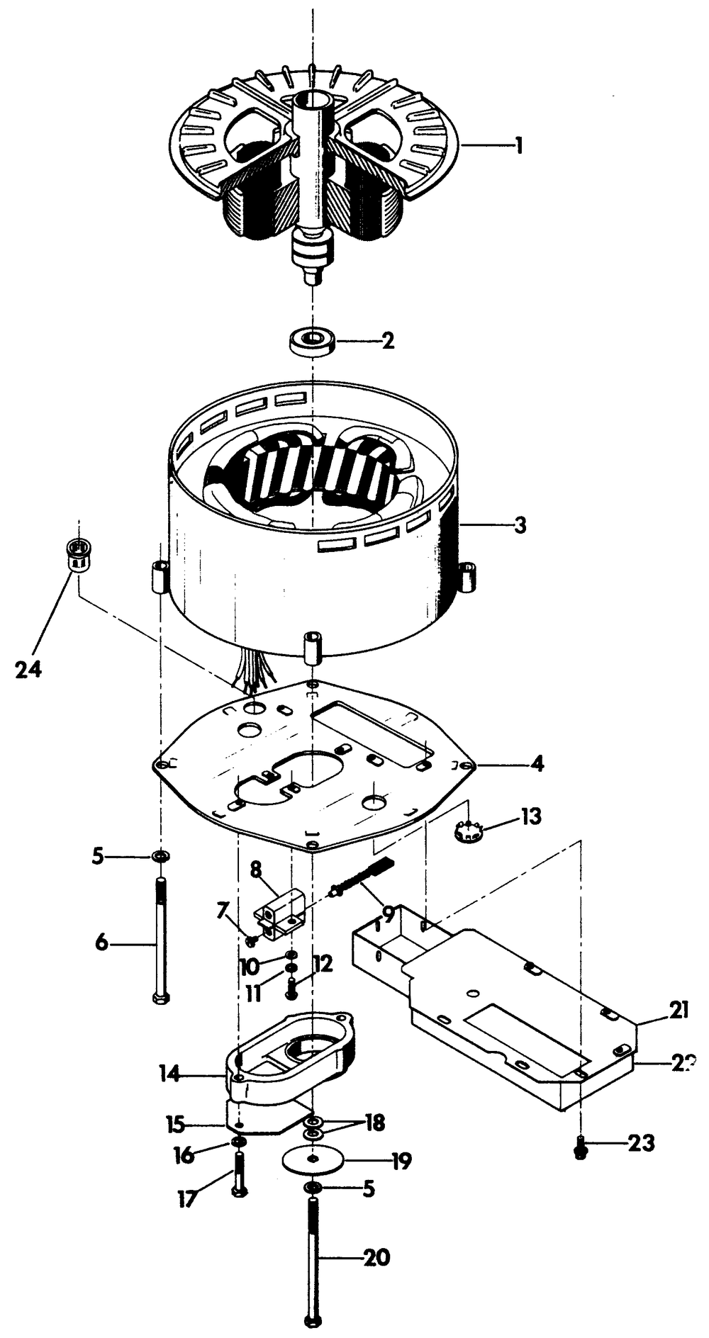 Alternator Diagram and Parts List for 6209-1  Generac Generator