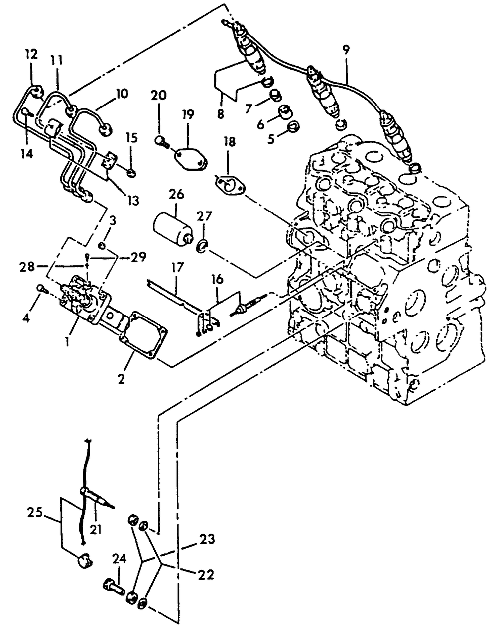 Injector Pump Diagram and Parts List for 9055-1  Generac Generator