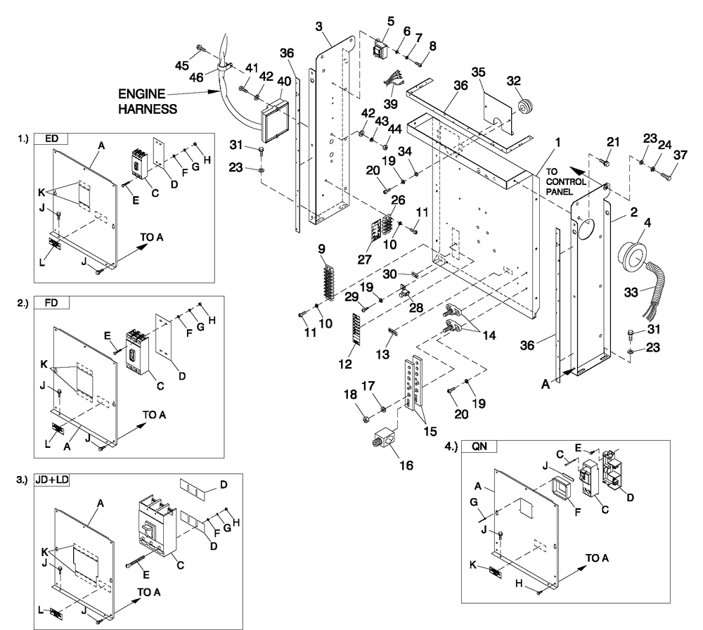 Cpl C2 And C4 Flex Hsb Diagram and Parts List for 0053160 (2707V24502)(2007) Generac Generator