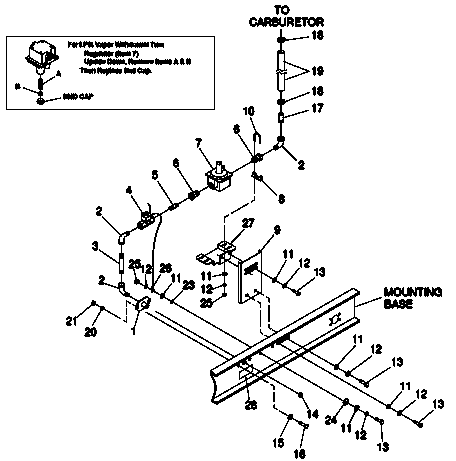 Regulator Diagram and Parts List for 0046261 (3622315)(2002) Generac Generator