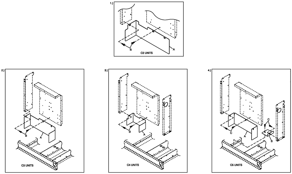 C4 Cb Connection Box Shielding C2/C4 Diagram and Parts List for 0052621 (4407970 - 4790842)(2007) Generac Generator