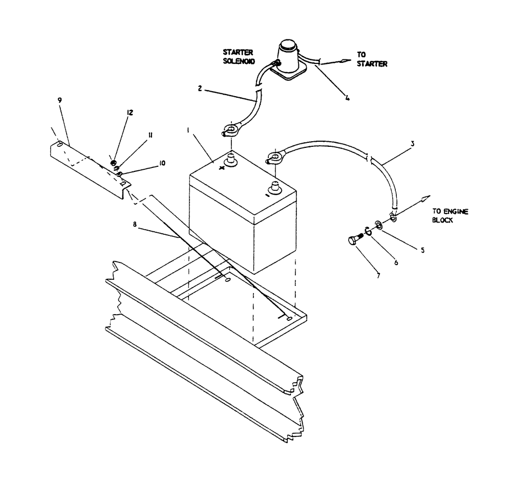 Battery Diagram and Parts List for 0591-1  Generac Generator