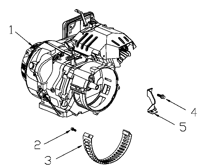 Engine 1 Diagram and Parts List for 0064270 (7654565A)(2012) Generac Generator
