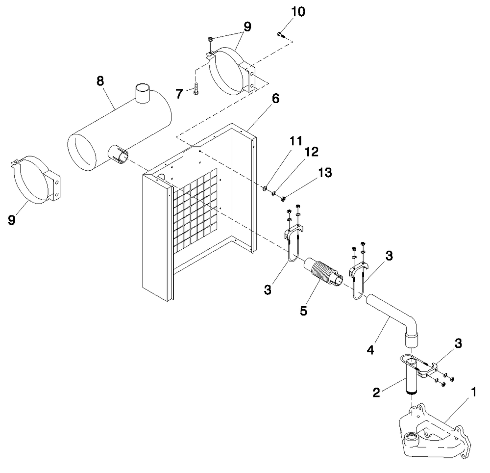 Battery Diagram and Parts List for 0047230 (3686341)(2014) Generac Generator