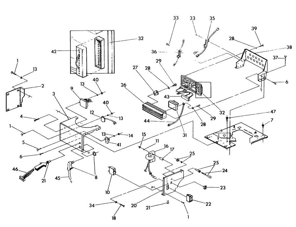 Control Panel Diagram and Parts List for 9629-0  Generac Generator