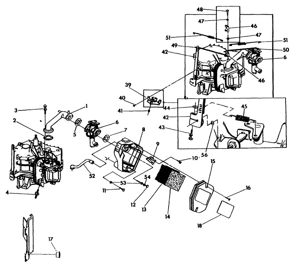 Engine Accessories Diagram and Parts List for 0919-1  Generac Generator