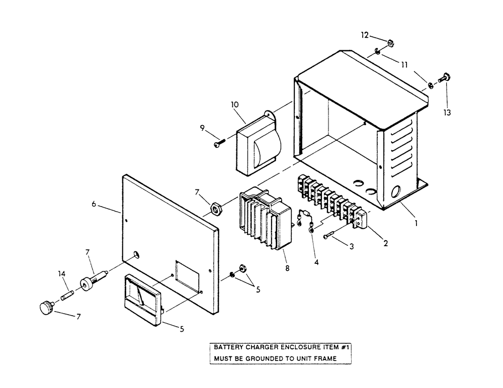 Battery Charger Diagram and Parts List for 9301-2  Generac Generator