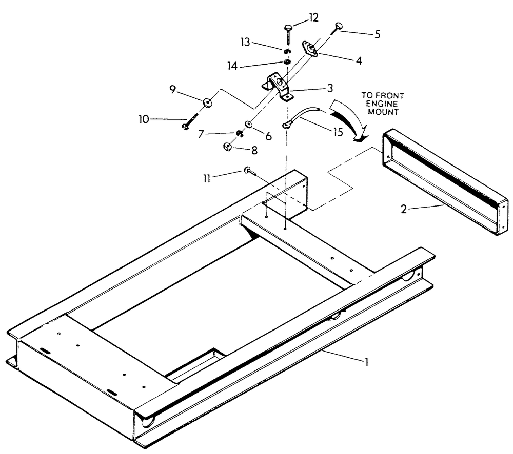 Mounting Base Diagram and Parts List for 9112-4  Generac Generator