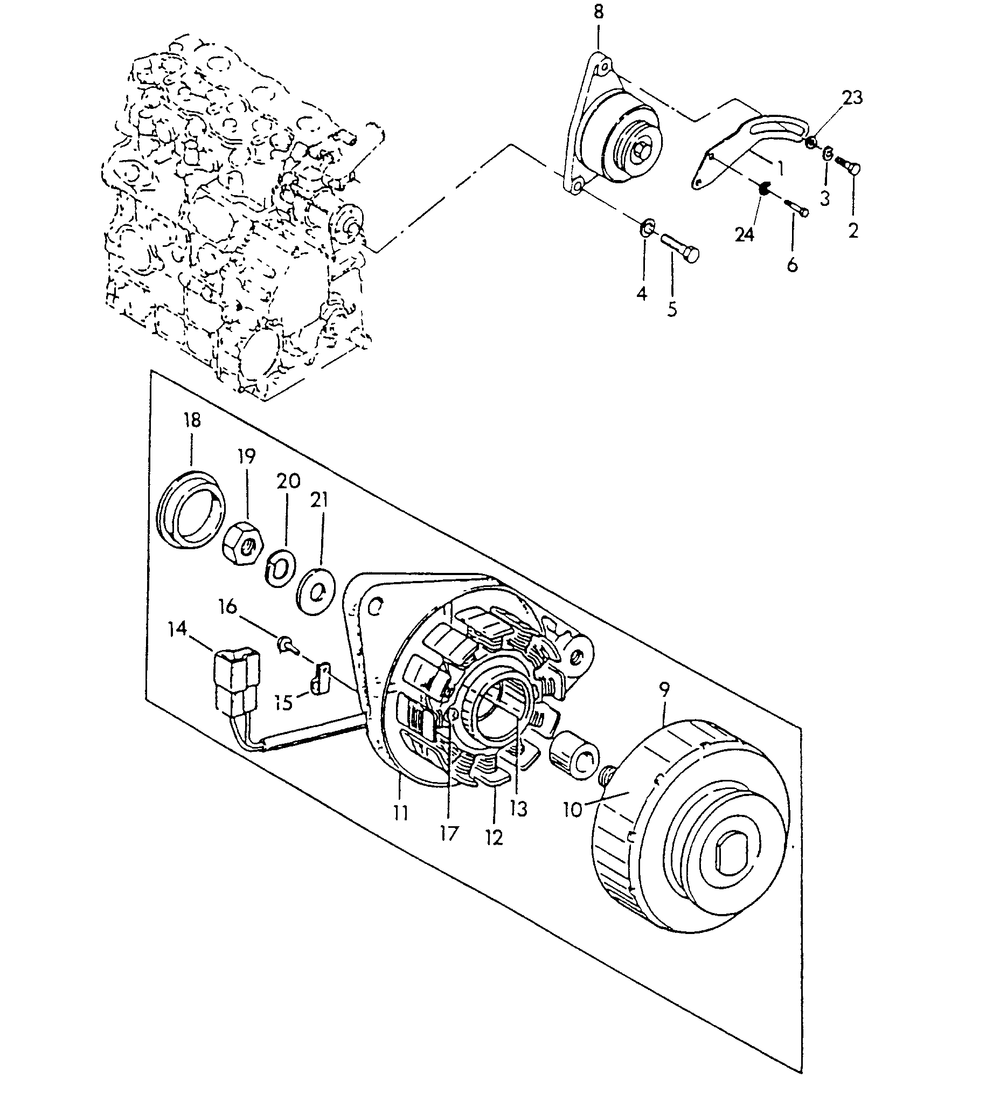 D-C Alternator Diagram and Parts List for 9344-1  Generac Generator
