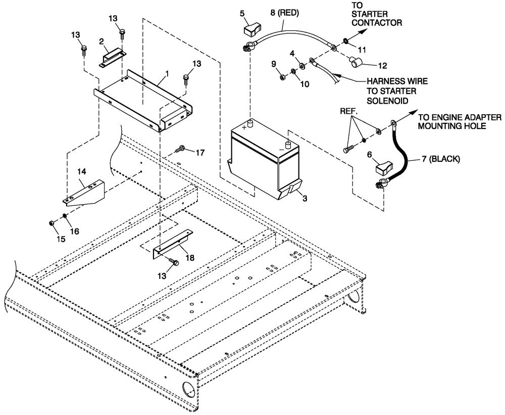 Battery 27f Gear Box 6.8l Diagram and Parts List for QT13068ANSNA (4501304 - 4777482)(2007) Generac Generator