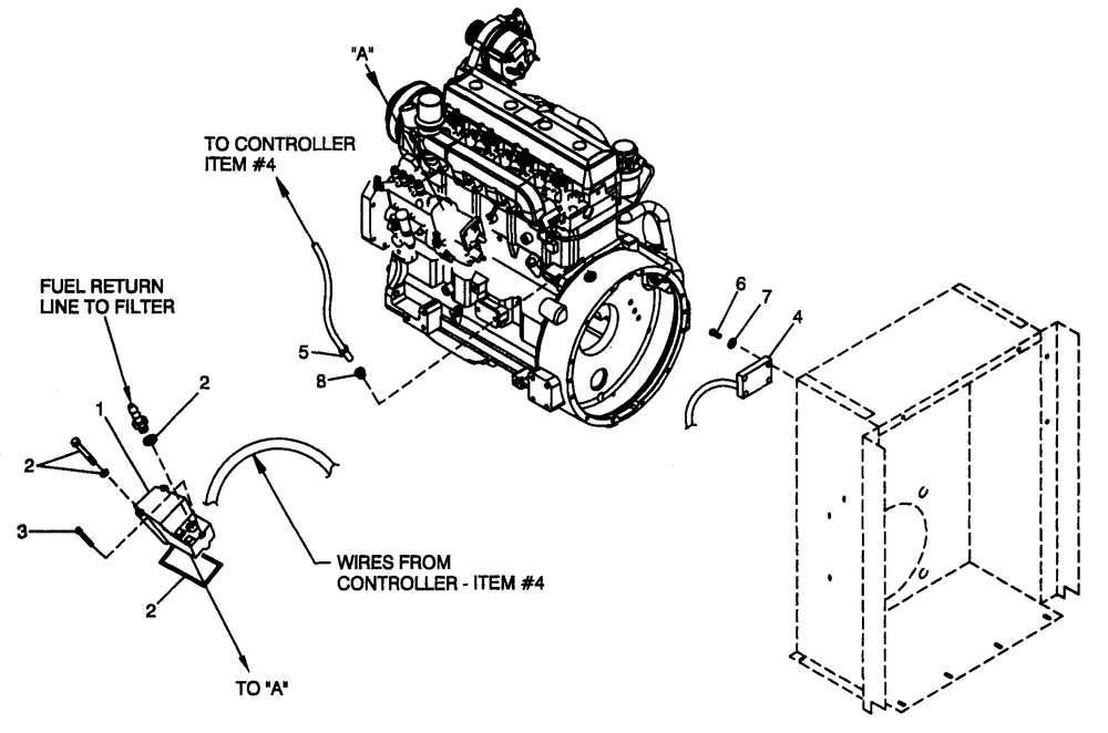 Electronic Governor Diagram and Parts List for 4361-1  Generac Generator