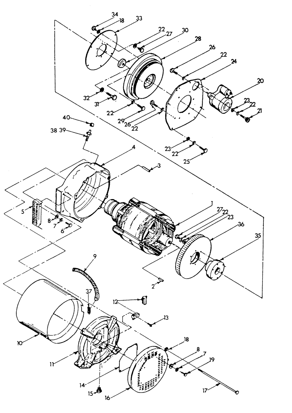 Generator Diagram and Parts List for 9172-3  Generac Generator