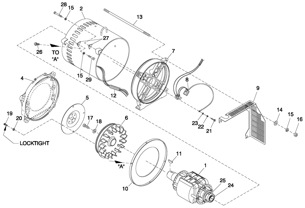 Cpl Alternator Direct Excitation Diagram and Parts List for CT06030ANSN (0508V27088)(2008) Generac Generator