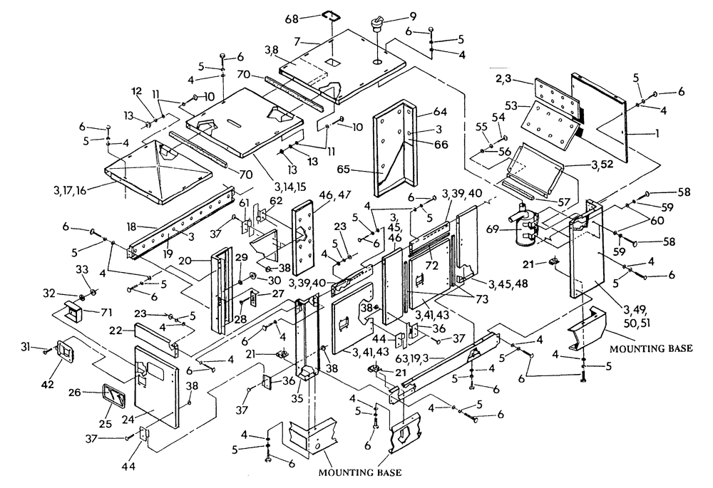 Compartment Diagram and Parts List for 9575-1  Generac Generator