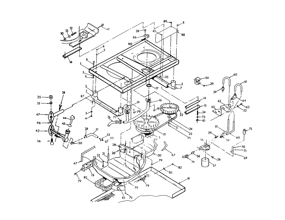 Base And Pulleys Diagram and Parts List for 9572-0  Generac Generator