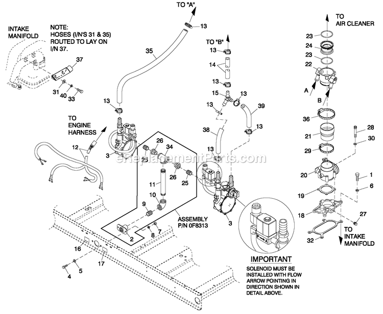Fuel Natural Gas G3 6.8l 100kw/5.4l 80kw Diagram and Parts List for QT10068JVAN (5005273)(2008) Generac Generator