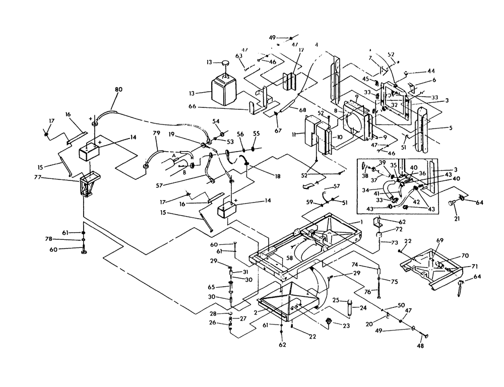 Compartment Diagram and Parts List for 9467-1  Generac Generator