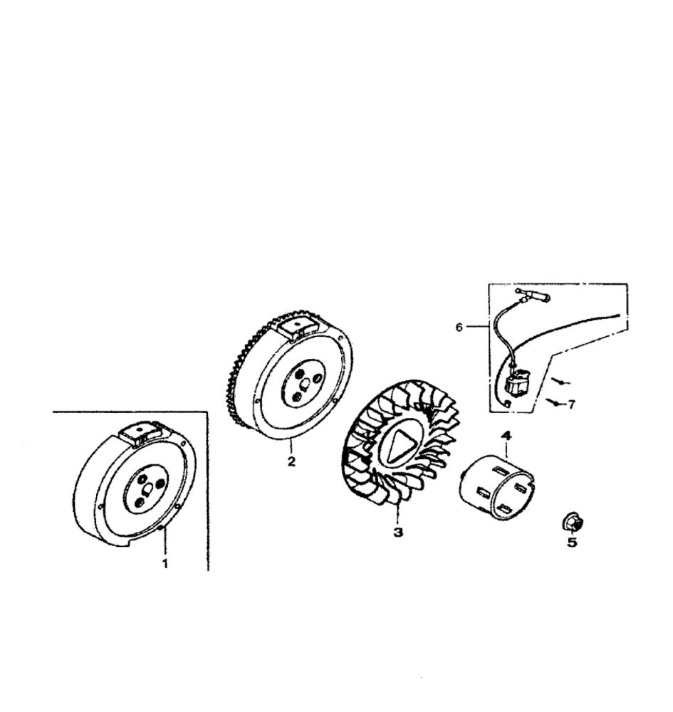 Ignition Diagram and Parts List for 5943-0  Generac Generator