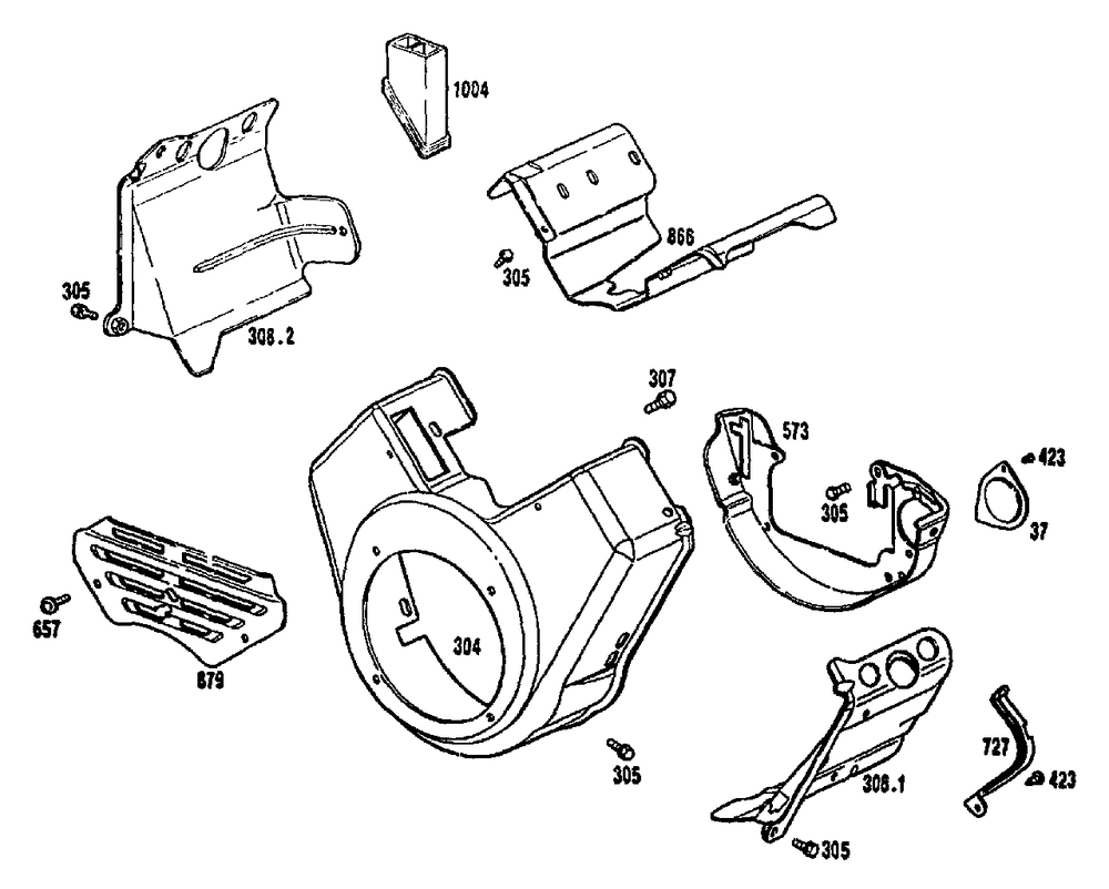 Covers For Engine Diagram and Parts List for 4W113D (9163-2)(9163-2) Generac Generator
