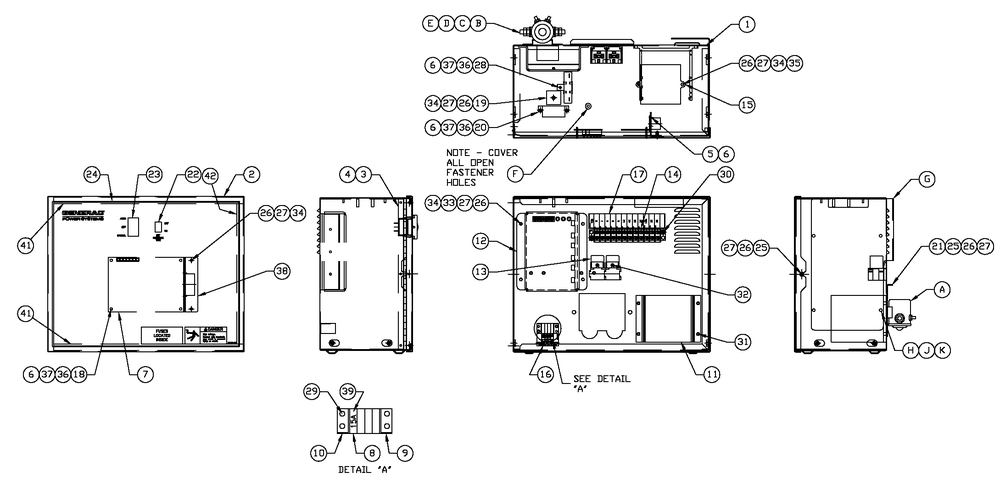 R-100 1800 Rpm 3.0/3.9l Diagram and Parts List for 0052210 (4254584 - 4273668)(2005) Generac Generator