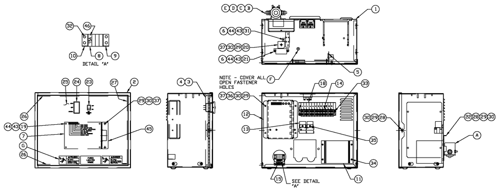 Av R-200 3600 Rpm 1.6l 3-Phase Diagram and Parts List for QT02516GVSN (4419095 - 4525946)(2006) Generac Generator